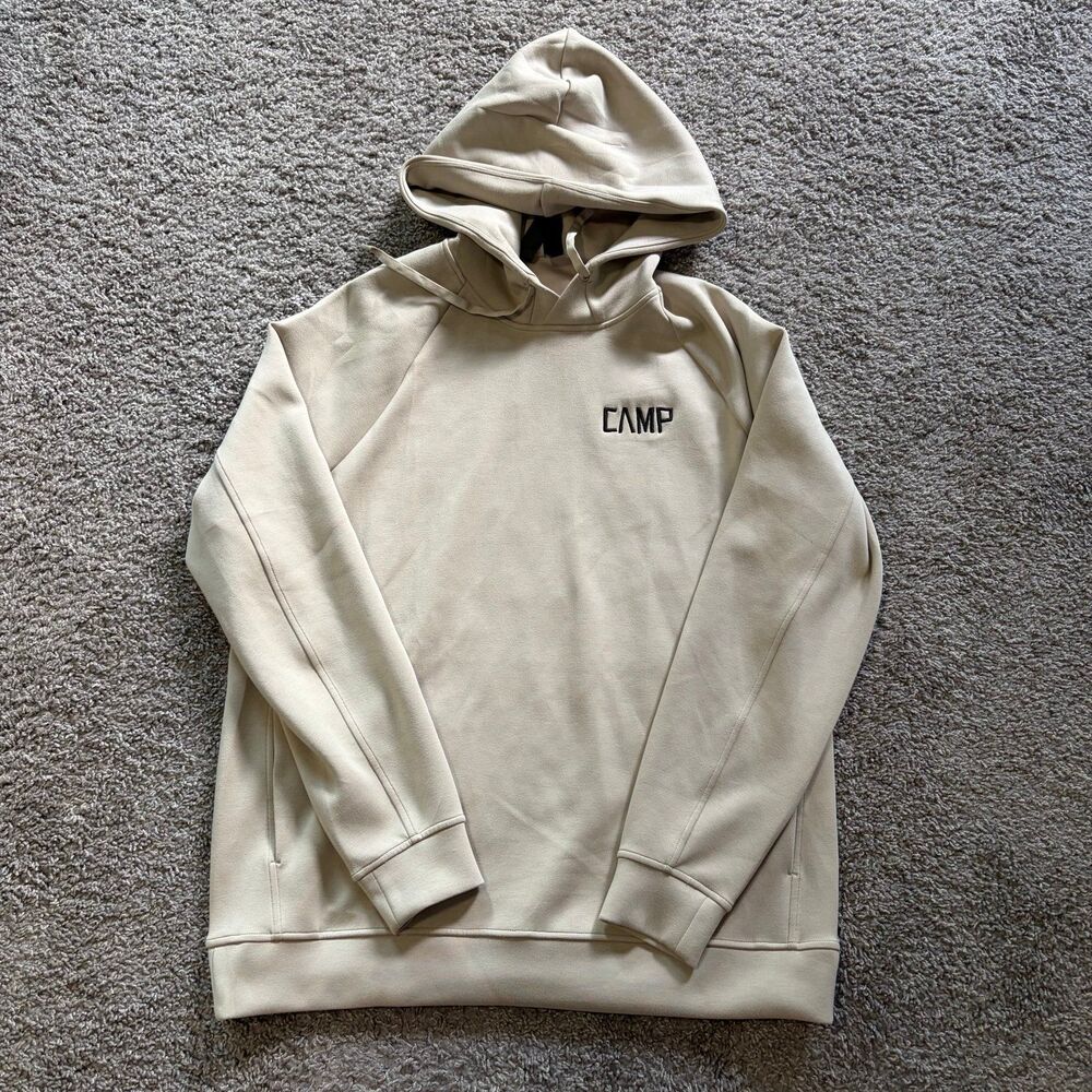 Lululemon Smooth Spacer Pullover Hoodie X CAMP Tampa Size Medium Light Ivory